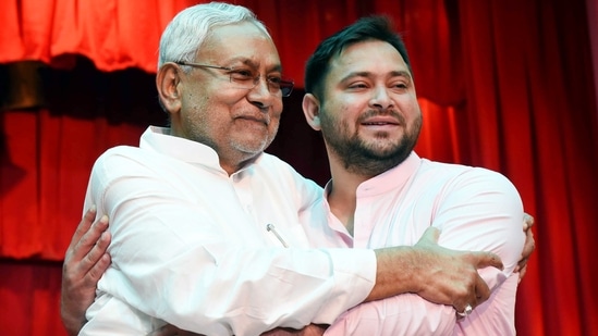 Bihar chief minister Nitish Kumar and his deputy Tejashwi Yadav in Patna. (ANI file) Bihar chief minister Nitish Kumar and his deputy Tejashwi Yadav in Patna. (ANI file)