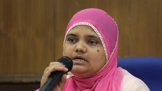 Bilkis Bano, one of the survivors of the Gujarat riot victims.(AP Photo)