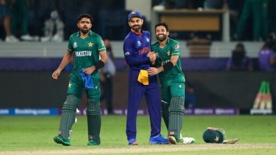 India endured a 10-wicket thrashing by Babar Azam and co at the T20 World Cup last year.(AP/File Photo) India endured a 10-wicket thrashing by Babar Azam and co at the T20 World Cup last year.(AP/File Photo)
