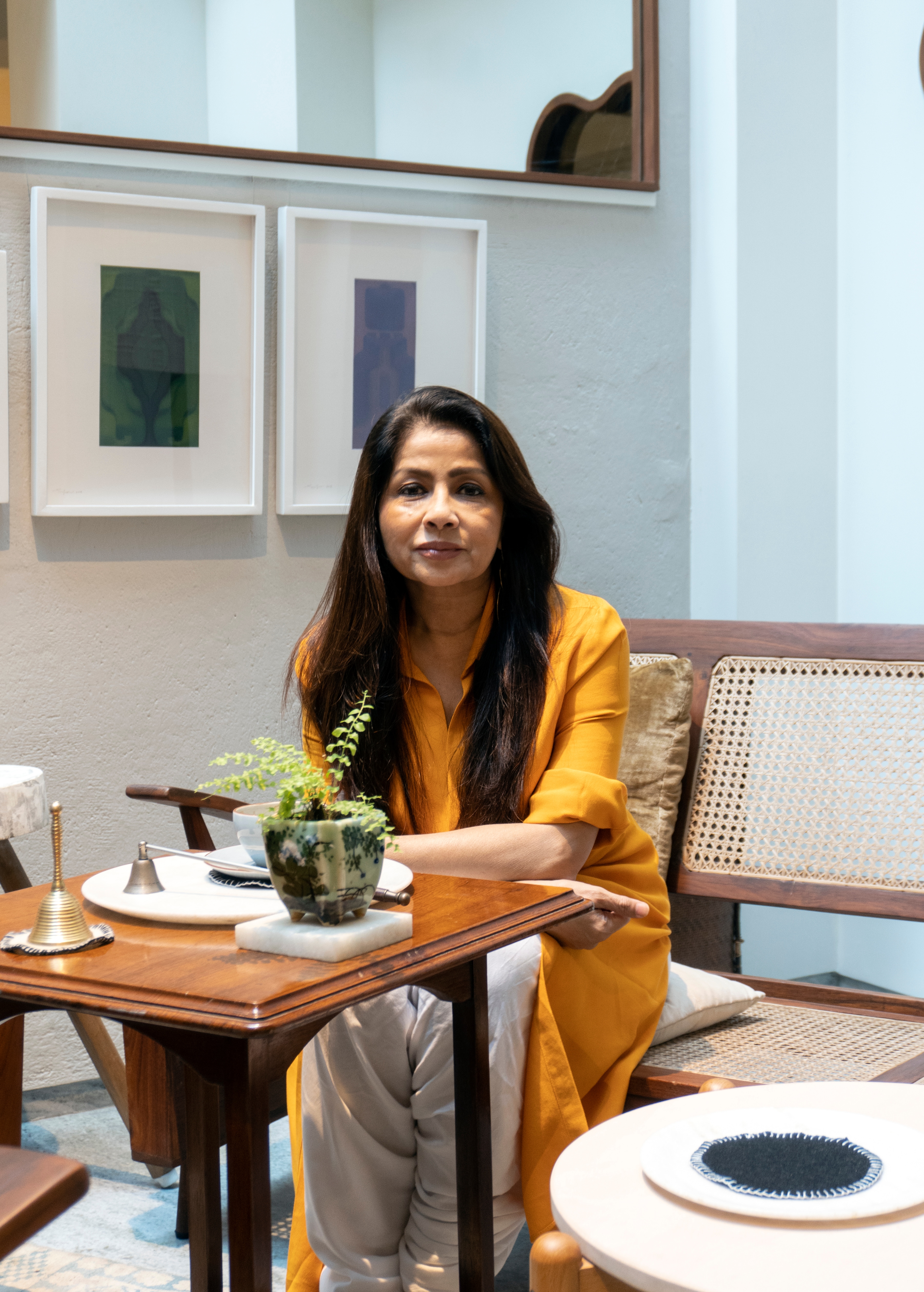 Sangita Kathiwada at Kathiwada City House (Paroma Mukherjee / Hindustan Times) Sangita Kathiwada at Kathiwada City House (Paroma Mukherjee / Hindustan Times)