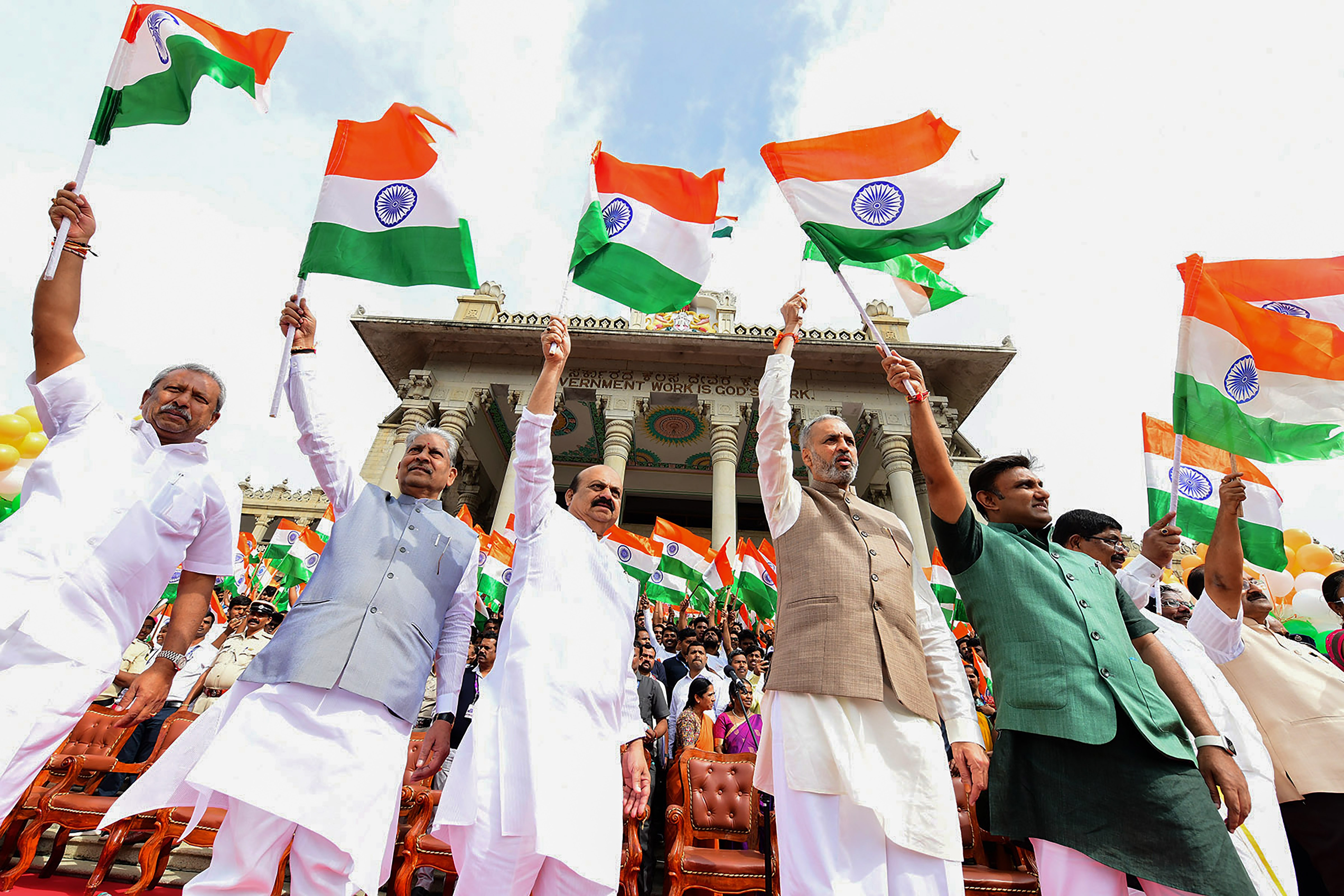 The rally, originally planned on July 28, was cancelled after BJP Yuva Morcha member Praveen Nettaru's murder in Dakshina Kannada. (PTI) The rally, originally planned on July 28, was cancelled after BJP Yuva Morcha member Praveen Nettaru's murder in Dakshina Kannada. (PTI)