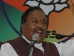 Former minister KS Eshwarappa was forced to resign from his post after an FIR was filed against him in the case of a civil contractor's suicide, who had levelled charges of corruption against him. Former minister KS Eshwarappa was forced to resign from his post after an FIR was filed against him in the case of a civil contractor's suicide, who had levelled charges of corruption against him.