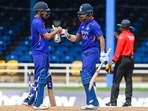Shikhar Dhawan and Shubman Gill during the 3rd ODI match between West Indies and India, at Queen's Park Oval in Port of Spain.(ICC Twitter) Shikhar Dhawan and Shubman Gill during the 3rd ODI match between West Indies and India, at Queen's Park Oval in Port of Spain.(ICC Twitter)