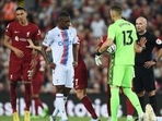 Liverpool's Darwin Nunez is sent off by referee Paul Tierney&nbsp;