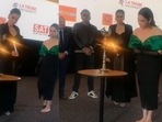 Tamannaah Bhatia lit a lamp barefoot at the IFFM 2022. Tamannaah Bhatia lit a lamp barefoot at the IFFM 2022.