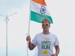 Milind Soman flags off 450 km run from Jhansi to Delhi on August 15, completes 58 km in one day (Instagram) Milind Soman flags off 450 km run from Jhansi to Delhi on August 15, completes 58 km in one day (Instagram)