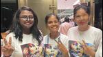 Rupali Vishwakarma (L to R ), Kunti Soni, and Farah Khan posing with victory signs and T-shirts with the message, “My Beauty is my smile”. Rupali Vishwakarma (L to R ), Kunti Soni, and Farah Khan posing with victory signs and T-shirts with the message, “My Beauty is my smile”.