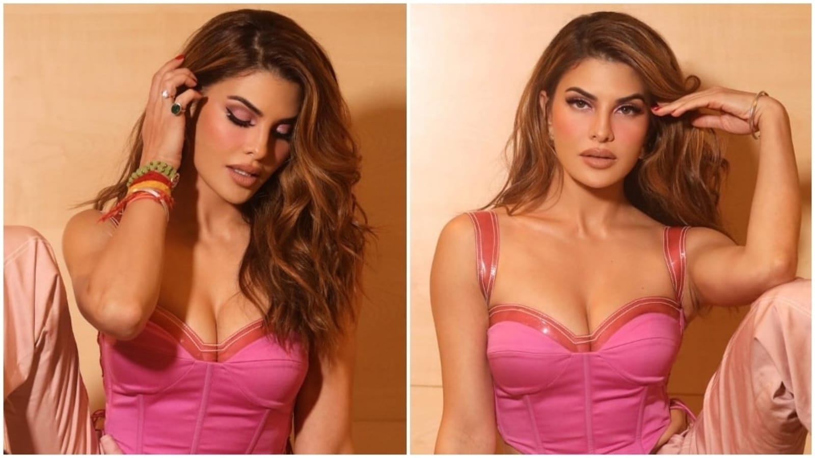Jacqueline Fernandez Nude Picture - Jacqueline Fernandez sets the internet on fire in a deep neck corset and  flared pants for a new photoshoot | Hindustan Times