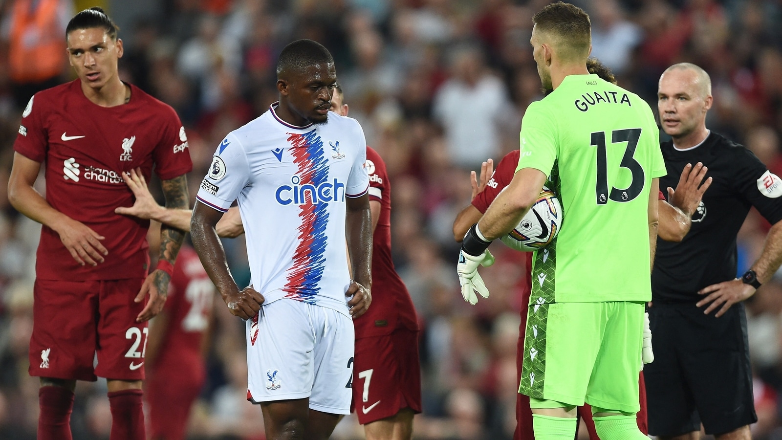Crystal Palace defender Joachim Andersen receives death threats after Nunez red card