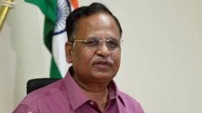 The petitioner asserted that in light of Article 191 (1)(b) of the Constitution, which mandates that an MLA should be disqualified if he is of “unsound mind and stands so declared by a competent court”, Jain cannot continue holding the portfolio of a Delhi Cabinet minister and working as an MLA. (PTI) The petitioner asserted that in light of Article 191 (1)(b) of the Constitution, which mandates that an MLA should be disqualified if he is of “unsound mind and stands so declared by a competent court”, Jain cannot continue holding the portfolio of a Delhi Cabinet minister and working as an MLA. (PTI)