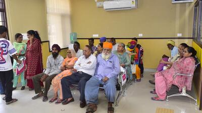 Patients at a mohalla clinic in Ludhiana. (HT PHOTO) Patients at a mohalla clinic in Ludhiana. (HT PHOTO)