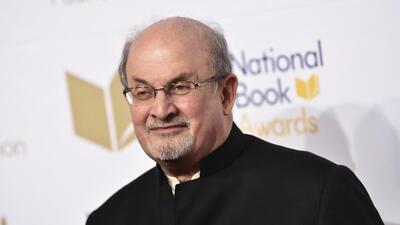Salman Rushdie at the National Book Awards Ceremony and Benefit Dinner on November 15, 2017, in New York. (Evan Agostini/Invision/AP) Salman Rushdie at the National Book Awards Ceremony and Benefit Dinner on November 15, 2017, in New York. (Evan Agostini/Invision/AP)
