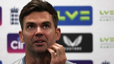 England's James Anderson holds a press conference at Lord's cricket ground in London. (AFP) England's James Anderson holds a press conference at Lord's cricket ground in London. (AFP)