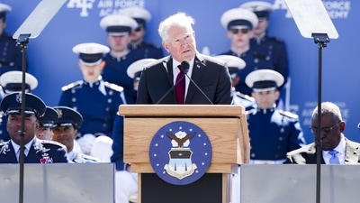 File photo of Frank Kendall, secretary of the US Air Force. (AFP)