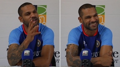 India vice-captain Shikhar Dhawan. (Screengrab) India vice-captain Shikhar Dhawan. (Screengrab)