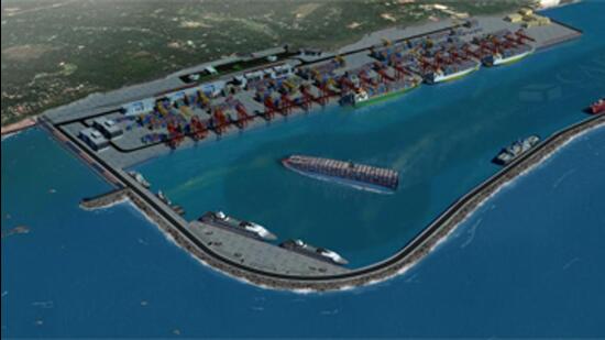 Construction work at Vizinjam international transhipment project in Thiruvananthapuram district was disrupted on Tuesday after fishermen blocked roads to the project site demanding proper compensation and rehabilitation package. (HT) Construction work at Vizinjam international transhipment project in Thiruvananthapuram district was disrupted on Tuesday after fishermen blocked roads to the project site demanding proper compensation and rehabilitation package. (HT)