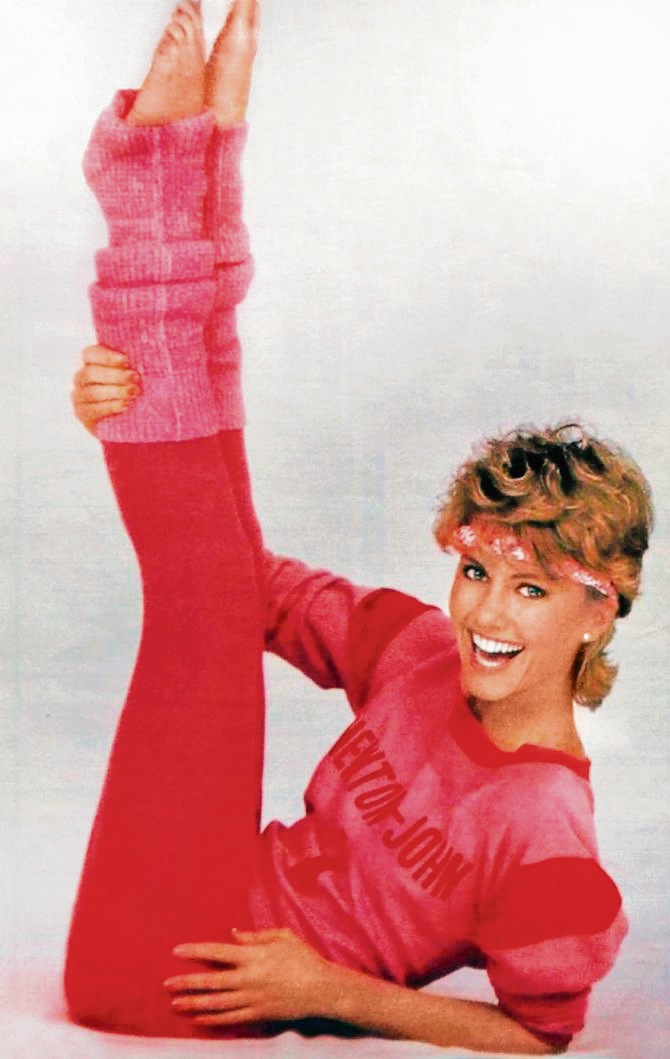 Newton-John helped popularise athleisure-wear in the ’80s Newton-John helped popularise athleisure-wear in the ’80s