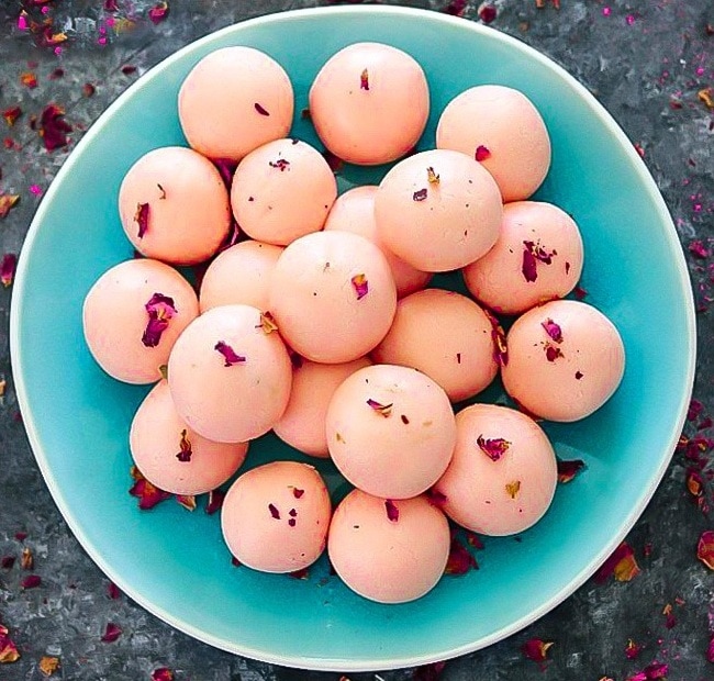 Gulkand rose ladoo Gulkand rose ladoo