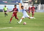 Bengaluru FC striker Sunil Chhetri in action against Jamshedpur FC, in the Durand Cup, on Wednesday.