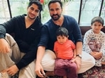 Saif Ali Khan poses with Ibrahim Ali Khan, Taimur Ali Khan and Jehangir Ali Khan. Saif Ali Khan poses with Ibrahim Ali Khan, Taimur Ali Khan and Jehangir Ali Khan.