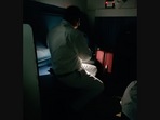 The image shows the TTE who helped a man travelling with his one-year-old baby in train.
