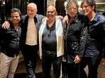 Anupam Kher, Rajpal Yadav, Satish Kaushik, Shakti Kapoor and Chunky Panday at David Dhawan's birthday party. Anupam Kher, Rajpal Yadav, Satish Kaushik, Shakti Kapoor and Chunky Panday at David Dhawan's birthday party.