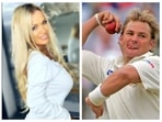 Gina Stewert and Shane Warne Gina Stewert and Shane Warne