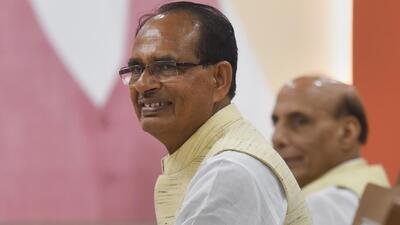 Madhya Pradesh chief minister Shivraj Singh Chouhan at the BJP Parliamentary Board meeting held on 16 July that decided on Jagdeep Dhankhar as the NDA’s vice-presidential candidate. Chouhan was dropped from the panel on Wednesday (PTI File Photo)