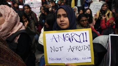 A girl holds a placard during a protest against Citizenship Amendment Act, National Register of Citizens and National Population Register. (Amal KS/HT File Photo) A girl holds a placard during a protest against Citizenship Amendment Act, National Register of Citizens and National Population Register. (Amal KS/HT File Photo)