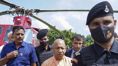 Uttar Pradesh chief minister Yogi Adityanath on his arrival in Saharanpur. (PTI PHOTO) Uttar Pradesh chief minister Yogi Adityanath on his arrival in Saharanpur. (PTI PHOTO)