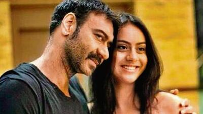Actor Ajay Devgn with daughter Nysa.