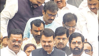The state government tabled supplementary demands of over ₹25,826 crore before the state legislature on Wednesday (Hindustan Times) The state government tabled supplementary demands of over ₹25,826 crore before the state legislature on Wednesday (Hindustan Times)