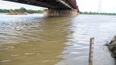 Last year, the Yamuna river breached the danger mark on July 30 and the water level at the Old Railway Bridge rose to 205.59 metres. (ANI) Last year, the Yamuna river breached the danger mark on July 30 and the water level at the Old Railway Bridge rose to 205.59 metres. (ANI)