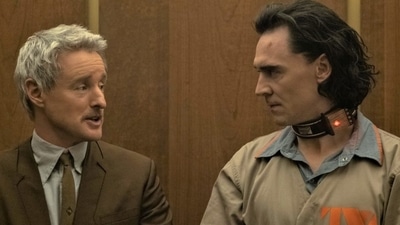 Owen Wilson and Tom Hiddleston in a still from Loki. Owen Wilson and Tom Hiddleston in a still from Loki.