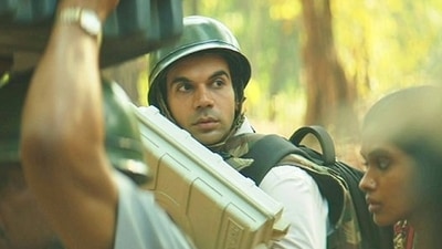 Rajkummar Rao in a still from Newton. Rajkummar Rao in a still from Newton.