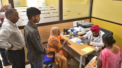 While the mohalla clinic at Transport Nagar had 35 patients, Metro Road drew in 56, Chand Cinema 166, Kadwai Nagar 66, Focal Point 23, Dhandari Kalan 86, Raikot 40, Jagraon 80 and 72 patients visited the clinic at Khanna, Ludhiana. (HT FILE)