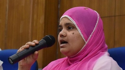 Bilkis Bano urged the Gujarat government to “undo this harm” and give her back the “right to live without fear and in peace”. (PTI file) Bilkis Bano urged the Gujarat government to “undo this harm” and give her back the “right to live without fear and in peace”. (PTI file)