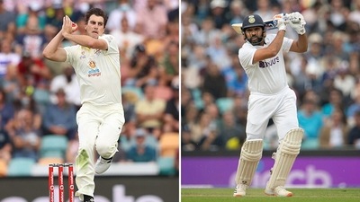 Australia Test skipper Pat Cummins and India captain Rohit Sharma. (Getty Images) Australia Test skipper Pat Cummins and India captain Rohit Sharma. (Getty Images)