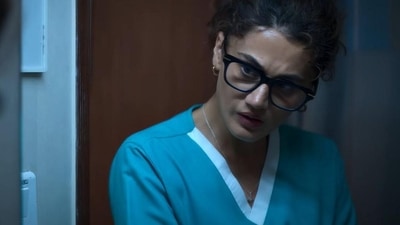 Taapsee Pannu in a still from Dobaaraa trailer. Taapsee Pannu in a still from Dobaaraa trailer. 