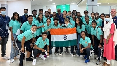 The Gokulam Kerala FC women’s team (Twitter/GokulamKeralaFC) The Gokulam Kerala FC women’s team (Twitter/GokulamKeralaFC)