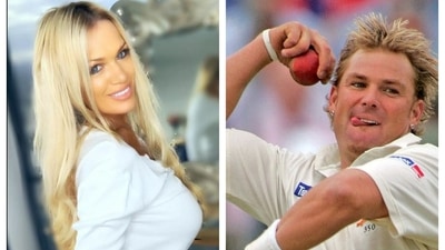 Gina Stewert and Shane Warne Gina Stewert and Shane Warne