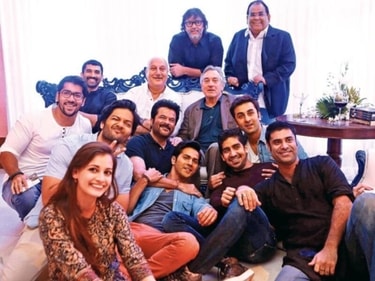 An entourage of actors including Anil Kapoor, Ranbir Kapoor, Aditya Roy Kapoor, Varun Dhawan, directors Rakyesh Om Prakash Mehra, Ayan Mukerji, and several others got a chance to spend an evening with Robert De Niro.