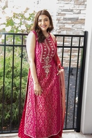 Kajal Aggarwal in red sharara set&nbsp; (Elevate Promotions)