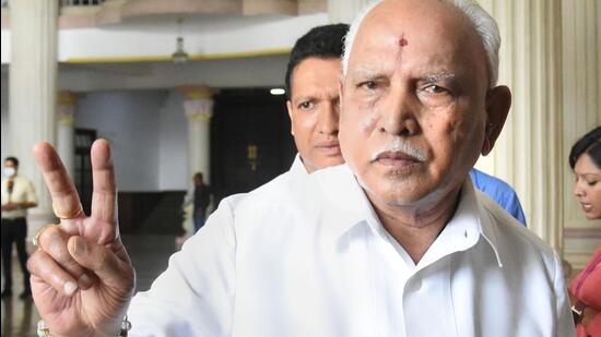 Former Karnataka chief minister BS Yediyurappa was (PTI File Photo)