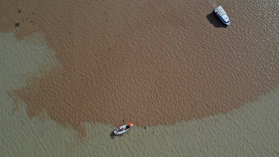 The river had breached the danger mark of 205.33 metres on August 12 following heavy rains in the upper catchment areas, prompting authorities to evacuate around 7,000 people from low-lying areas. The water level had receded below the warning mark on August 15 and stood at 203.96 metres at 6 pm on August 16.(AP)