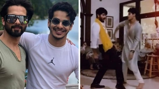 Shahid Kapoor shared a new dance video with Ishaan Khatter on Instagram.