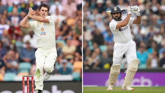 Australia Test skipper Pat Cummins and India captain Rohit Sharma.&nbsp;(Getty Images)