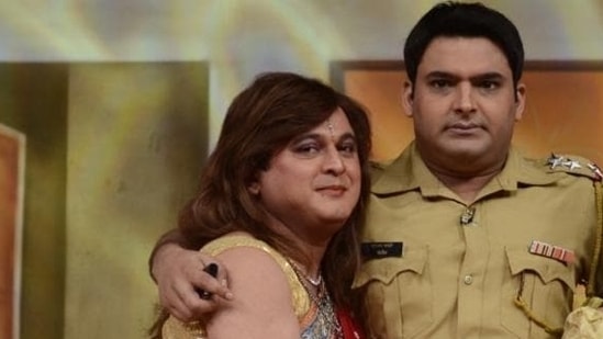 Ali Asgar and Kapil Sharma on a &nbsp;show together.