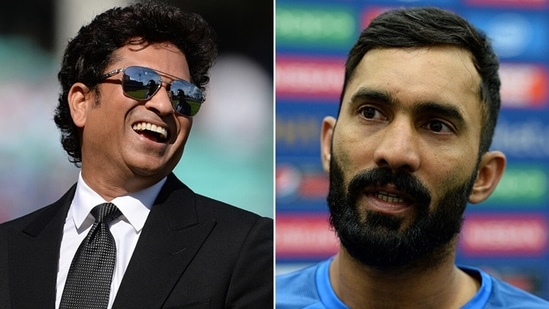 Sachin Tendulkar and Dinesh Karthik. (Getty Images) Sachin Tendulkar and Dinesh Karthik. (Getty Images)