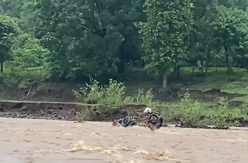 A video grab from the clip shared by ANI.